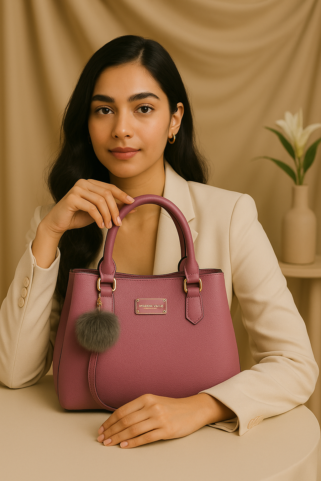 Charm Tote Handbag