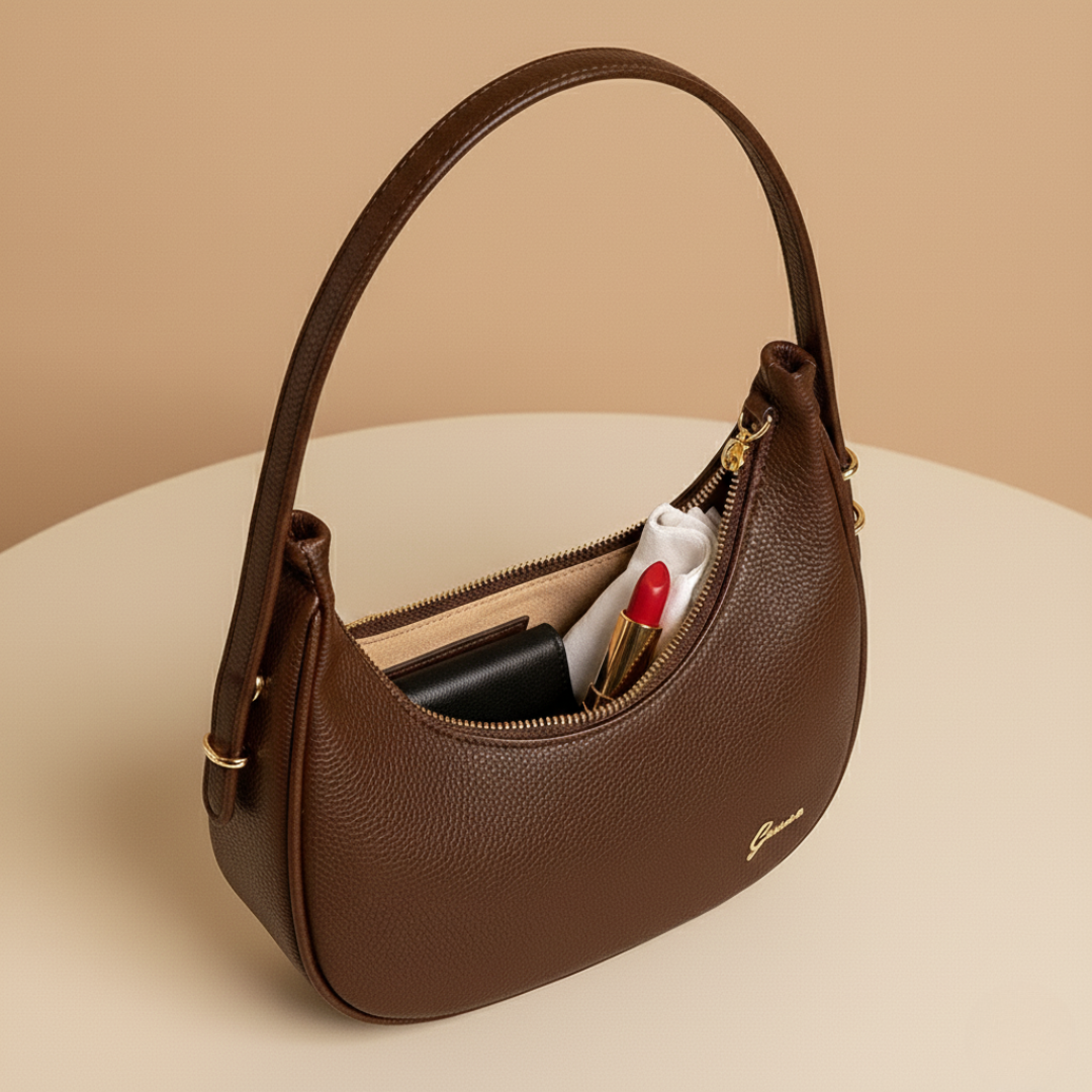 Crescent Design Shoulder Handbag–Premium Minimalist Handbag
